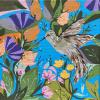 This Hummer flies among the bold flowers on this canvas
8x8 framed in black ready to hang
$145